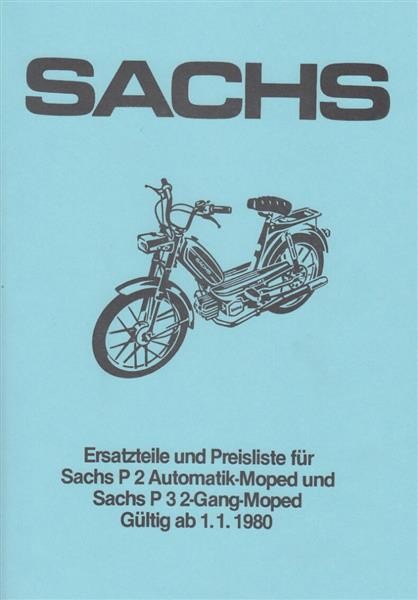 Sachs P 2 Automatik und P 3 2-Gang, Ersatzteile und Preisliste