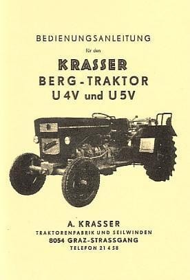 Krasser Bergtraktor U4V und U5V Betriebsanleitung und Ersatzteilkatalog