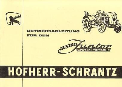 Hofherr-Schrantz, Austro Junior, Betriebsanleitung