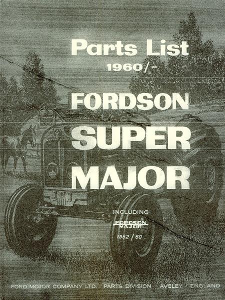 Fordson Major / Super Major, Ersatzteilkatalog
