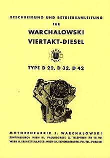 Warchalowski D22, D32, D42 Betriebsanleitung