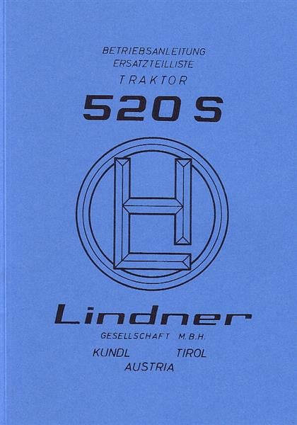 Lindner 520 SN und SA Betriebsanleitung und Ersatzteilkatalog