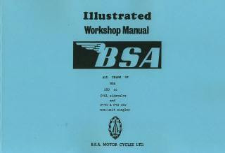 BSA C 10 L s.v., C 11 G & C 12 O.H.V., Ausgabe 3/1952, Reparaturanleitung