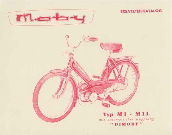 Motobecane Mobylette "Moby", M 1 - M 1 L, Ersatzteilkatalog