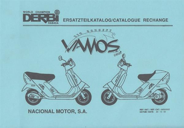 Derbi Roller Vamos, Ersatzteilkatalog