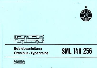 Steyr Omnibus-Typenreihe SML14H 256, Betriebsanleitung