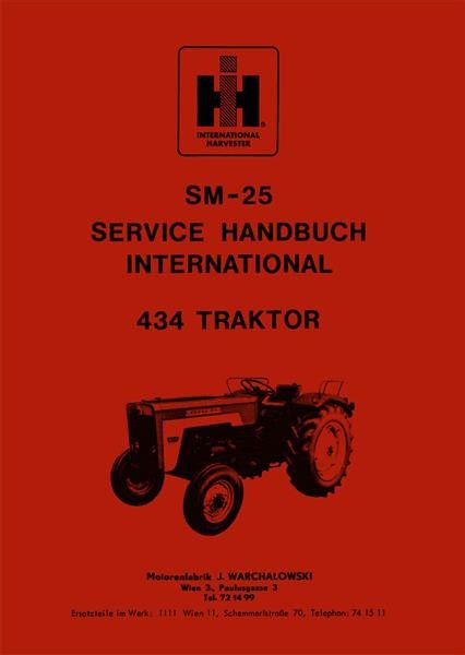 IHC 434 Traktor Service Handbuch