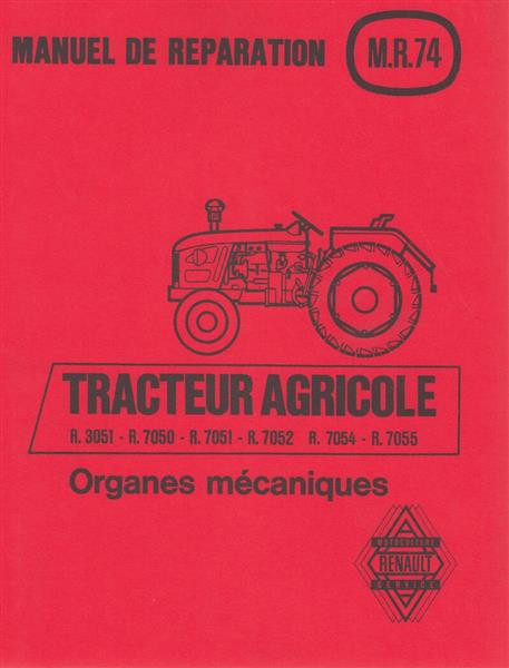 Renault Tracteur Agricole, Manuel de reparation