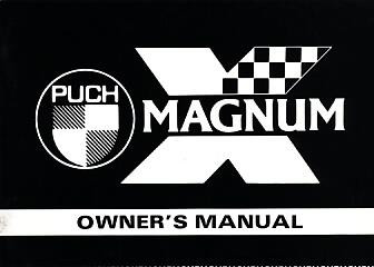 Puch Magnum X Minicross for children Owners manual