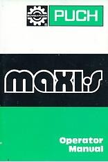 Puch Bombardier Maxi S Operator Manual