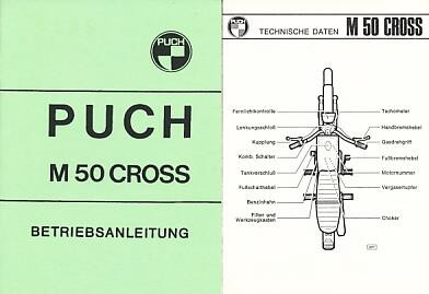 Puch M 50 Cross Betriebsanleitung