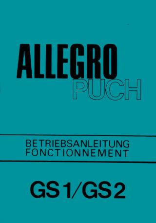 Puch Allegro GS 1 / GS 2, Betriebsanleitung, Fonctionnement