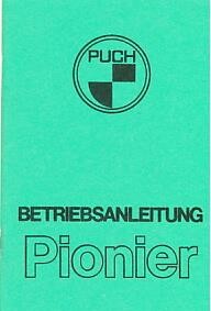 Puch Pionier, 3-Gang Handschaltung, Betriebsanleitung