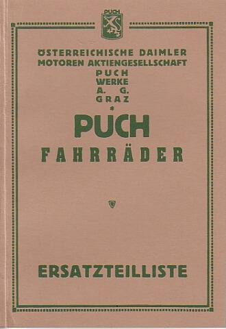 Puch Fahrräder Damen, Herren, Rennrad Modelle IV, IIIa, VII, Ersatzteilkatalog