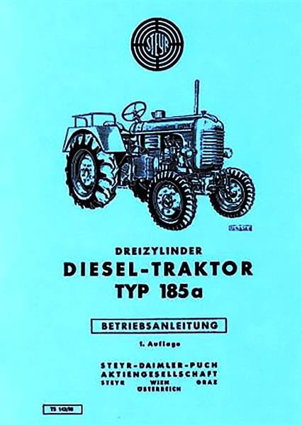 Steyr 185a Traktor Betriebsanleitung