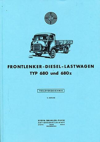 Steyr 680 und 680 z, Ersatzteilkatalog