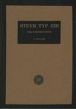 Steyr Typ 220 Ersatzteilkatalog