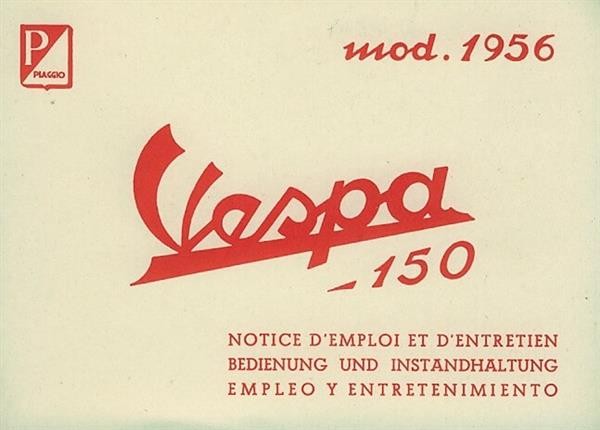 Vespa 150 VL3 (1956) Betriebsanleitung