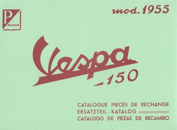 Piaggio Vespa 150 VL1T (1955), Ersatzteil-Katalog