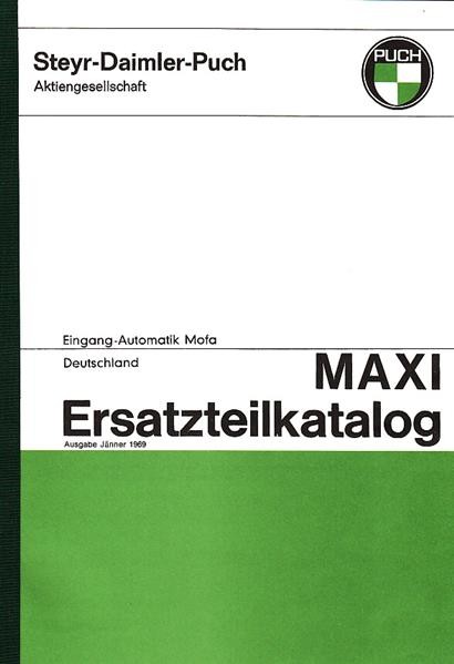 Puch Maxi, 1-Gang-Automatik, Ersatzteilkatalog, Deutschland