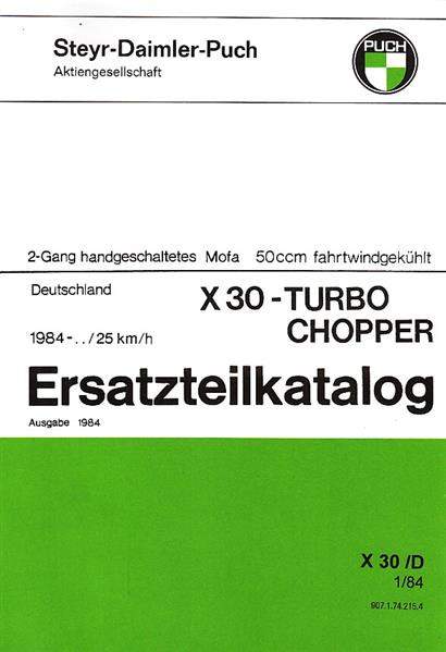 Puch X30 Turbo Chopper Ersatzteilkatalog