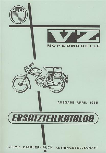 Puch VZ Moped Modelle – Ersatzteilkatalog