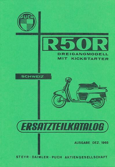 Puch R 50 R (Schweiz) Ersatztelkatalog