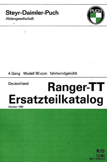 Puch Ranger TT (Deutschland) Ersatzteilkatalog