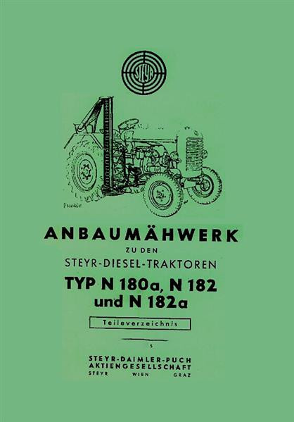 Steyr N180a N182 N182a Anbaumähwerk Ersatzteilkatalog