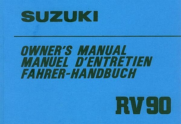 Suzuki RV 90 Betriebsanleitung