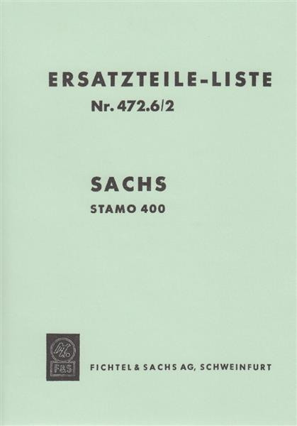 Sachs Stamo 400, Ersatzteil-Liste