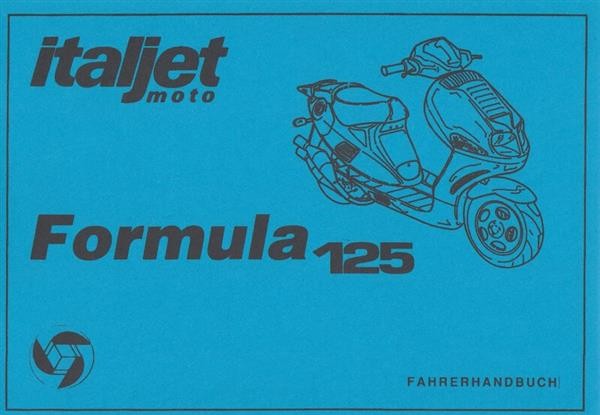 Italjet Formula 125, Fahrerhandbuch