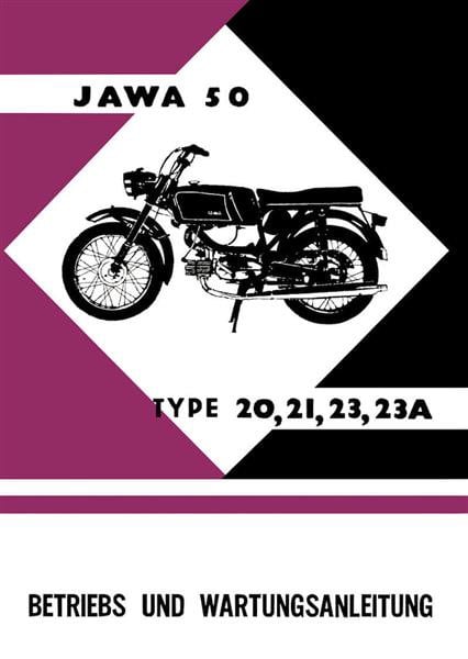 Jawa 50, Typ 20, 21, 23 A, 4 PS, Betriebsanleitung