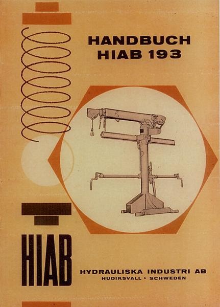 Hiab LKW-Kran Typ 193, Betriebsanleitung