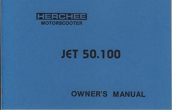 Herchee Jet 50 und 100 cc Motorscooter, Betriebsanleitung