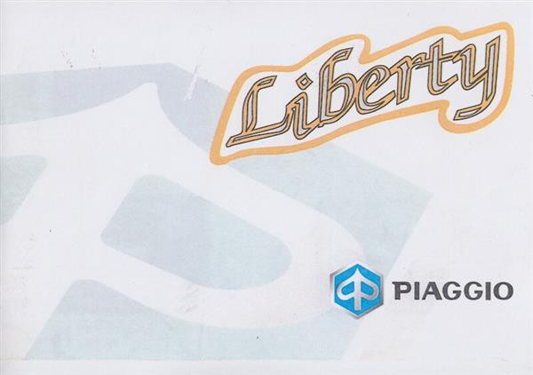 Piaggio Liberty 50, Betriebsanleitung