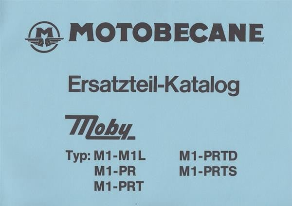 Motobecane Moby M1 - M1L, PR, PRT, PRTD, PRTS, Ersatzteil-Katalog