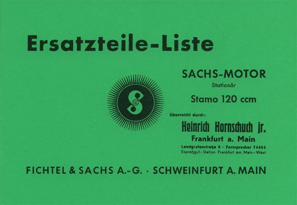 Sachs Stamo 120 ccm, Ersatzteilkatalog