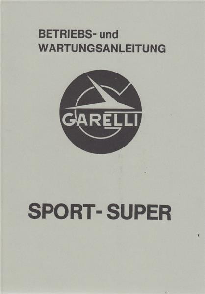 Garelli Sport-Super Betriebsanleitung