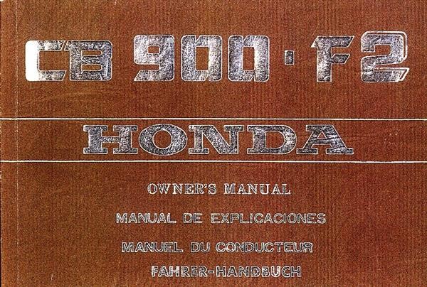 Honda CB900-F2 Fahrerhandbuch