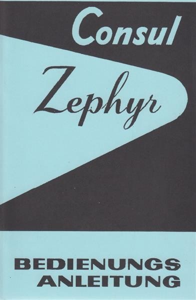 Ford Consul, Zephyr, Zodiac Mark II, Betriebsanleitung