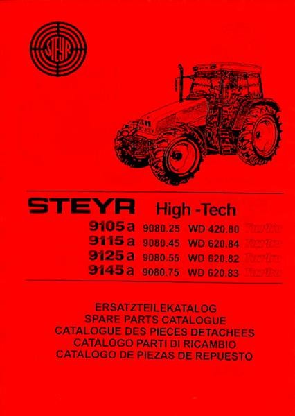 Steyr 9105a 9115a 9125a 9145a Traktor Ersatzteilkatalog