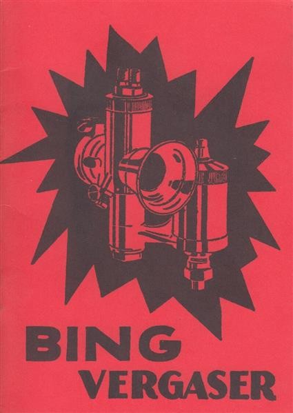 Bing Vergaser Typen AJ, Handbuch und Ersatzteilkatalog