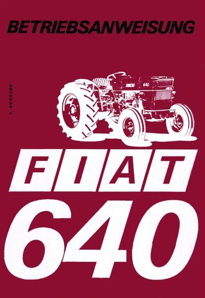 Fiat Traktor 640 Betriebsanleitung