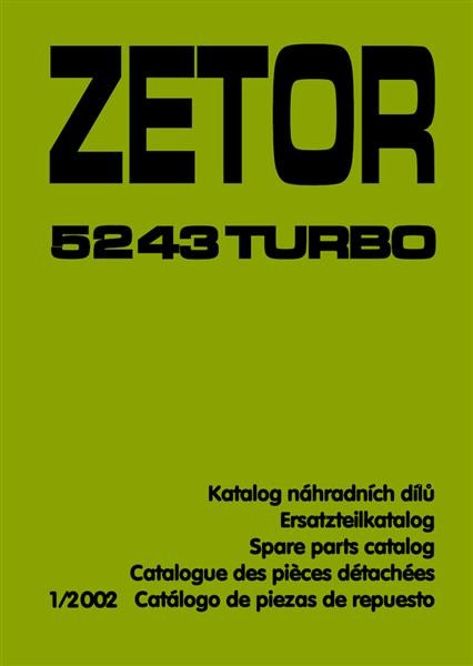 Zetor 5243 Turbo Ersatzteilkatalog