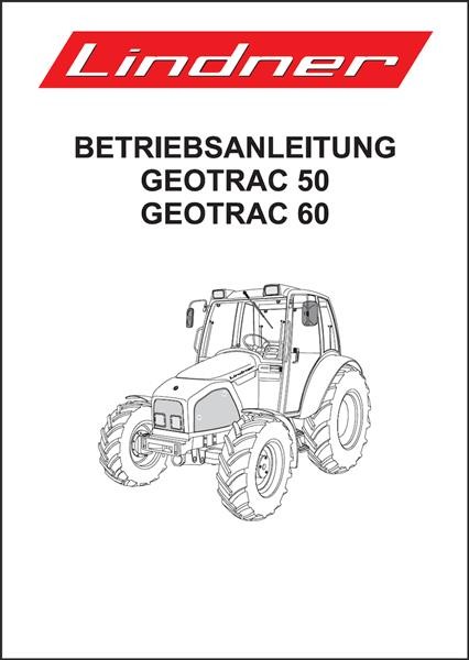Lindner Geotrac 50, Geotrac 60 Betriebsanleitung