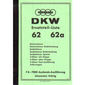 DKW F8 Ersatzteilkatalog