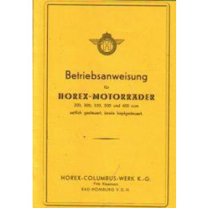 Horex Modelle 1936/1937: 200/ 300/ 350/ 500 und 600 ccm