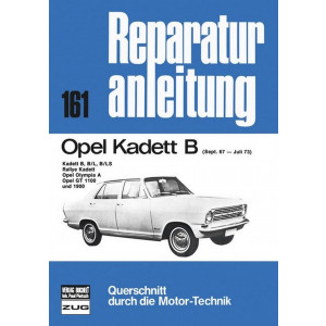 Opel Kadett B 09/1967 bis 07/1973 - Reparaturbuch