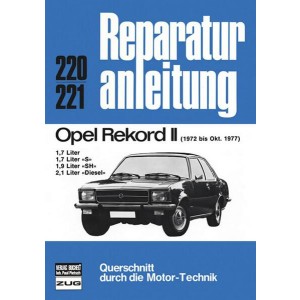 Opel Rekord II 1972-1977 - Reparaturbuch